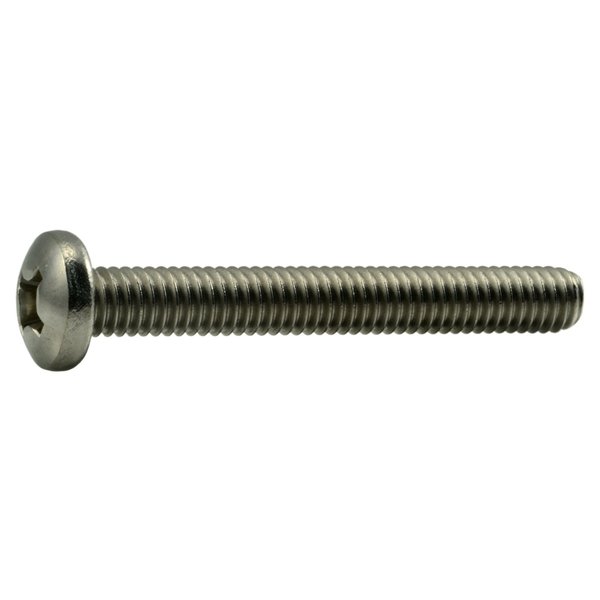 Midwest Fastener 5/16"-18 x 2-1/2 in Phillips Pan Machine Screw, Plain Stainless Steel, 5 PK 39686